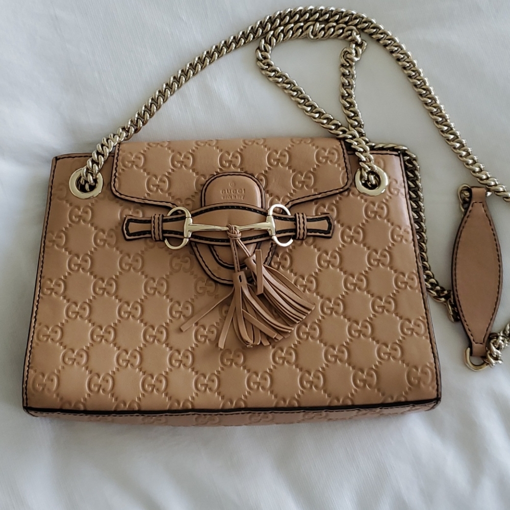 Real original Gucci purse. Leather. Nude